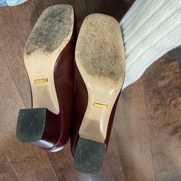 GUCCI burgundy women heel mules - Picture 6 of 7